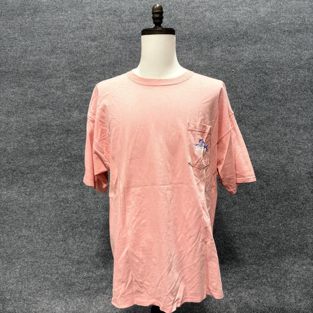 Reel Legends Shirt Mens 2XL Pink Stuart Florida Sailfish Graphic T-Shirt Tee